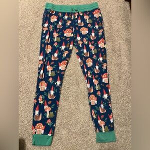 little sleepies gnome mushroom women’s PJ pants